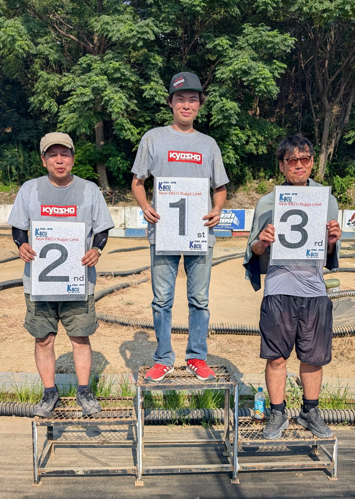 2位 松本選手　1i位 木村選手 　3位 西村選手