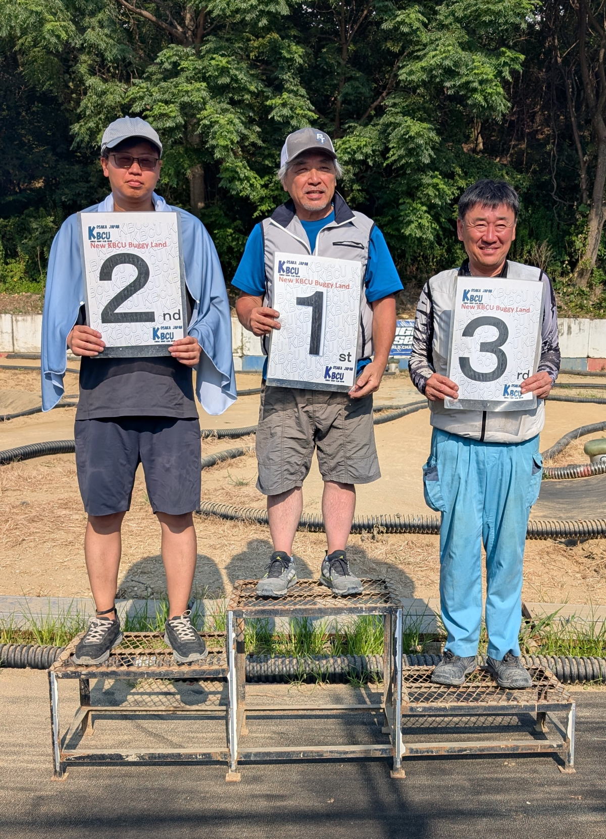 2位 西 選手　1位 村上選手　3位　古澤選手