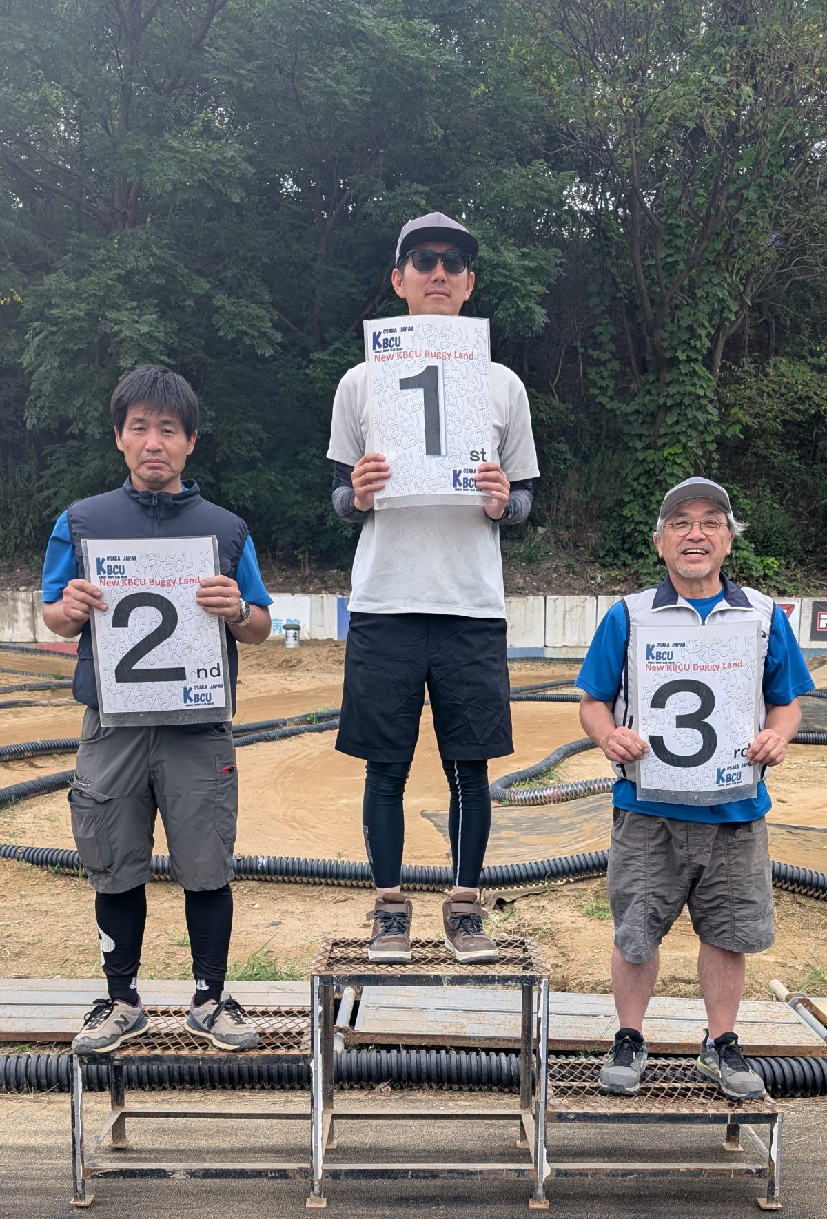 2位 西川選手　1位 諏訪選手　3位 村上選手