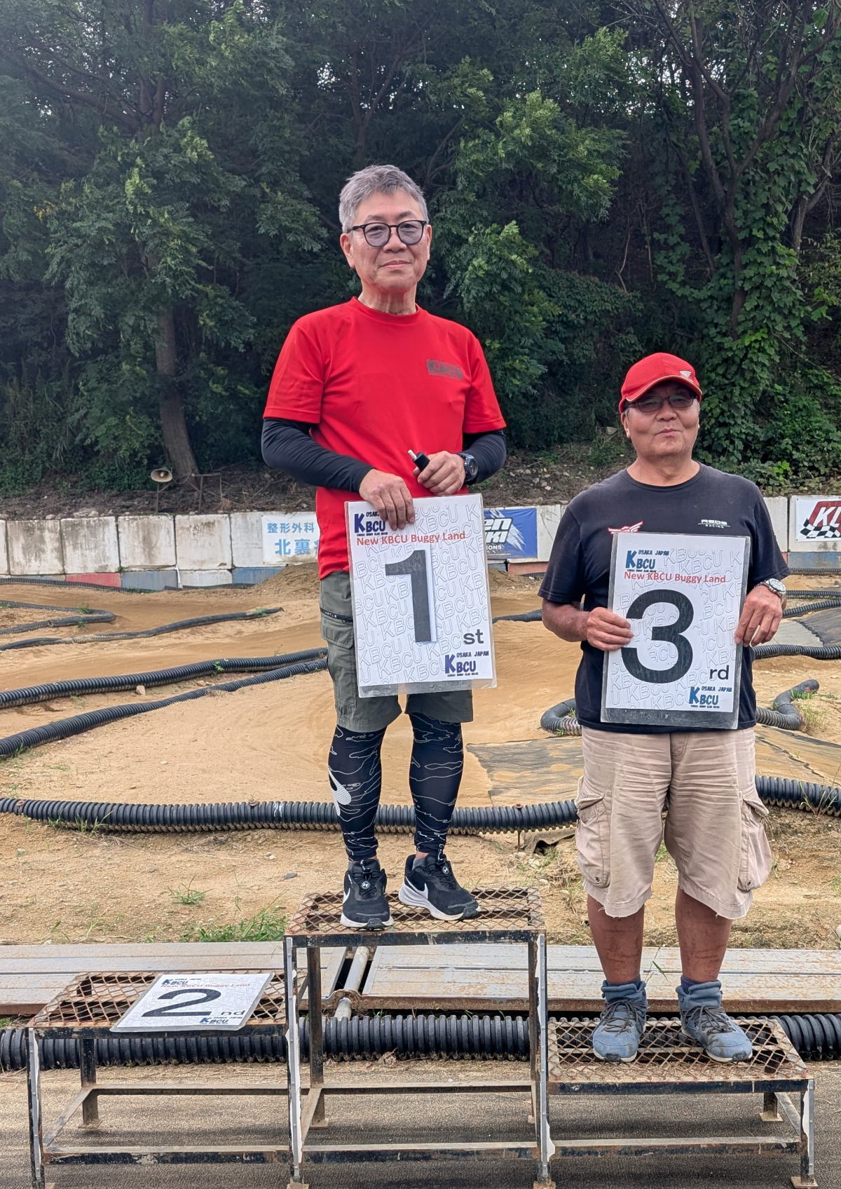 2位 安本選手　1位 芦田選手　3位 藤田選手